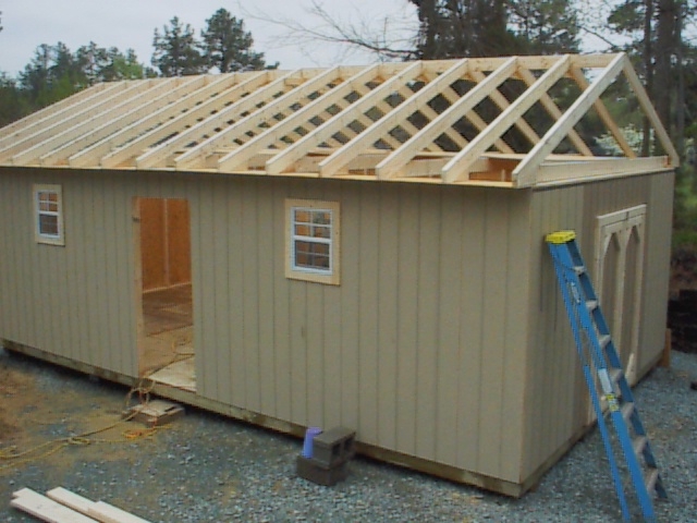 16' Wide Ridge Beam Construction