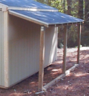4' x16' Back Lean-To