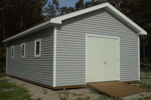 16' x 28' x 12' 6" Vinyl Boxed Deluxe Gable